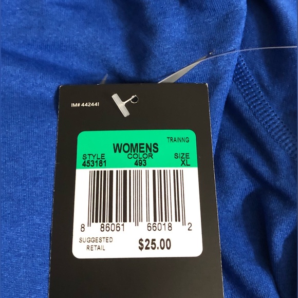 Nike Women’s Royal Blue Dryfit Short Sleeve Shirt - Picture 5 of 5